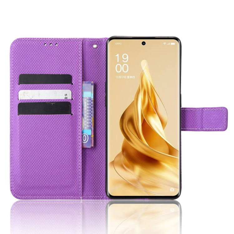 For OPPO Reno9 / Reno9 Pro 5G Diamond Texture Leather Phone Case