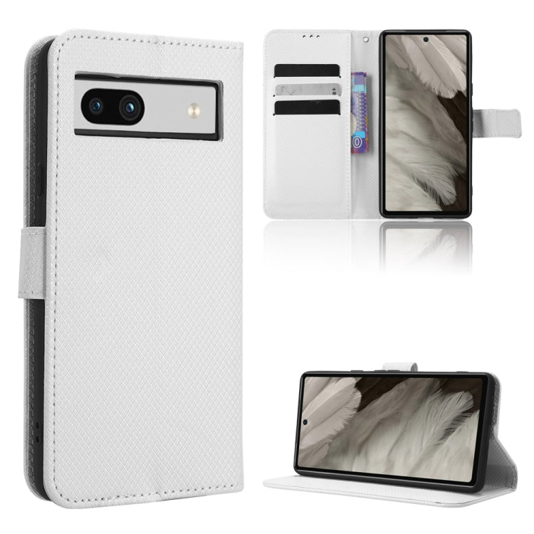 For Google Pixel 7a Diamond Texture Leather Phone Case
