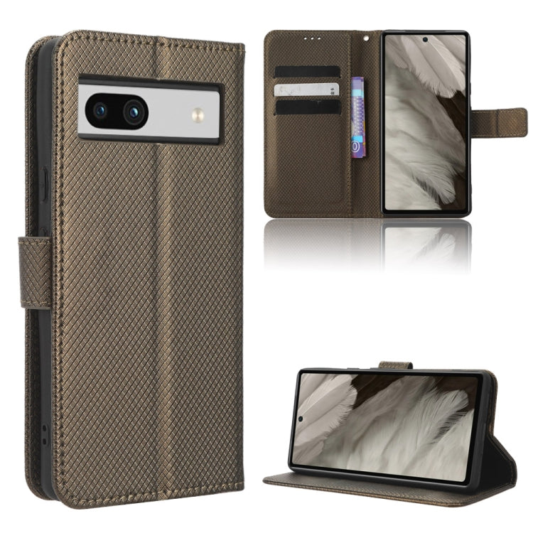 For Google Pixel 7a Diamond Texture Leather Phone Case