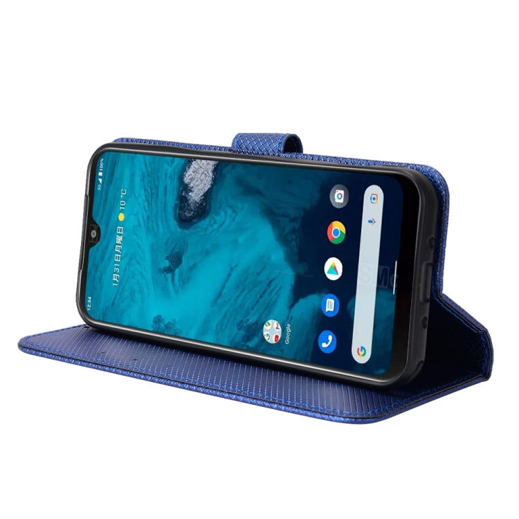 For Kyocera Android One S10 Diamond Texture Leather Phone Case