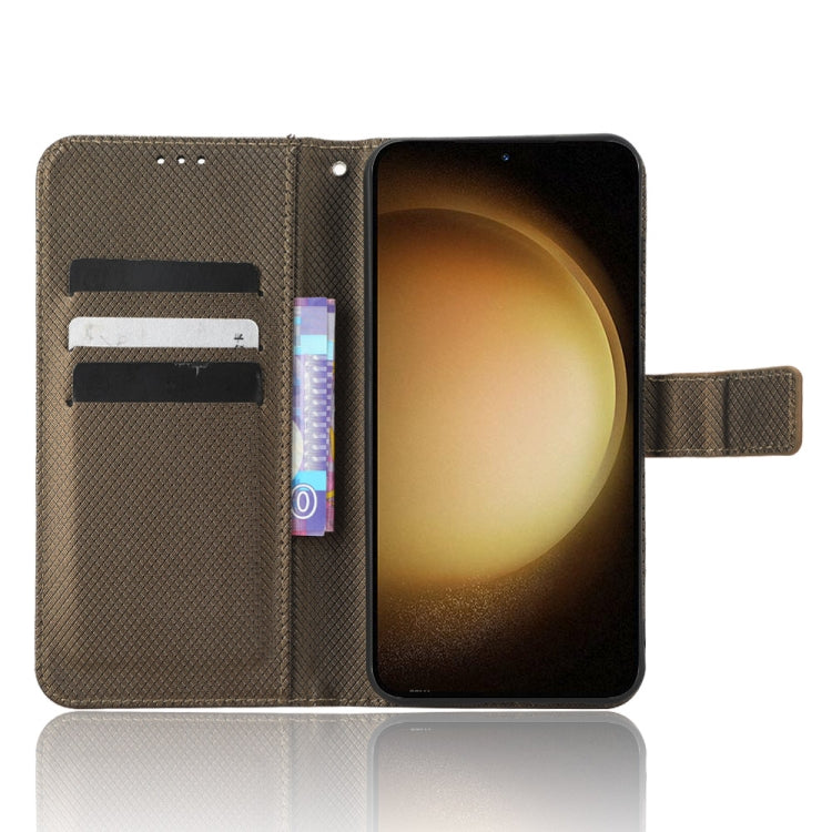 For Samsung Galaxy S23 5G Diamond Texture Leather Phone Case