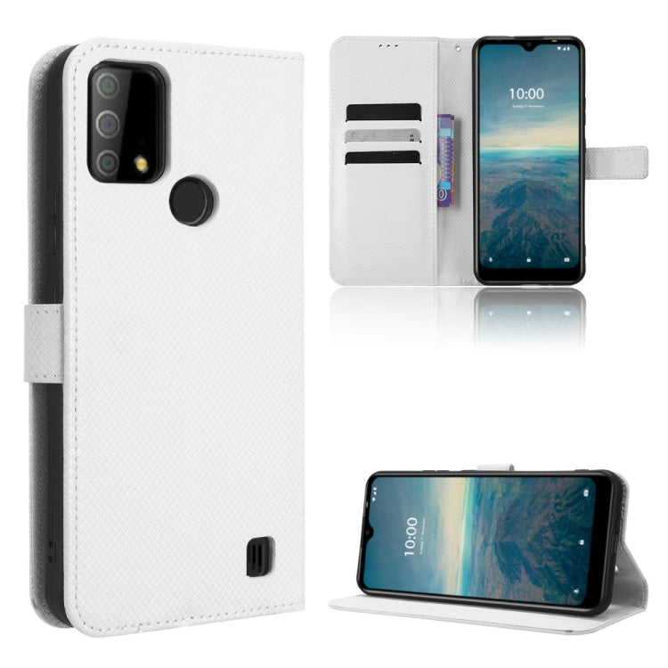 For Vodafone Smart V22 Diamond Texture Leather Phone Case