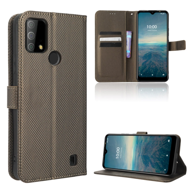 For Vodafone Smart V22 Diamond Texture Leather Phone Case