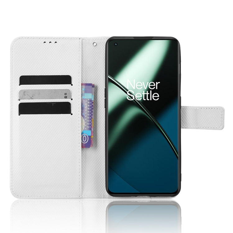 For OnePlus 11 5G Diamond Texture Leather Phone Case