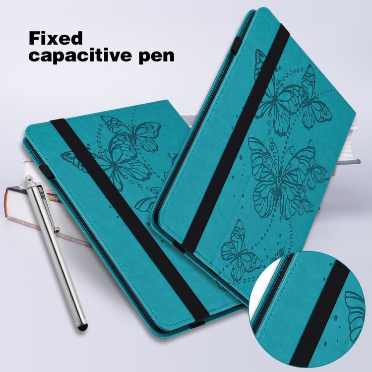 For Lenovo Tab M8 4th Gen Embossed Butterfly Pattern Leather Tablet Case