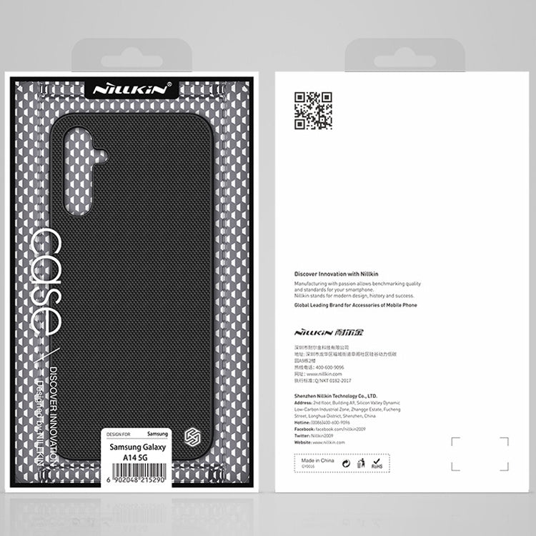 For Samsung Galaxy A14 5G NILLKIN Shockproof TPU + PC Textured Protective Phone Case(Black)
