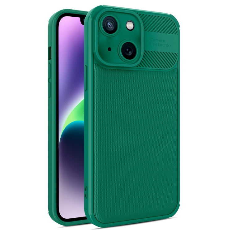For iPhone 14 Twill Texture TPU Shockproof Phone Case