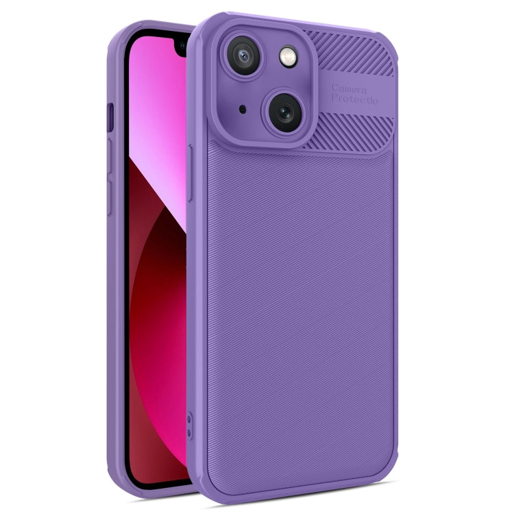 For iPhone 13 Twill Texture TPU Shockproof Phone Case