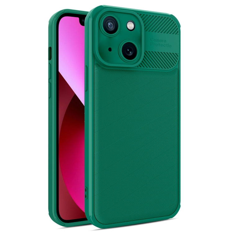 For iPhone 13 Twill Texture TPU Shockproof Phone Case