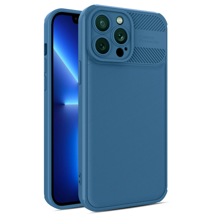 For iPhone 13 Pro Twill Texture TPU Shockproof Phone Case