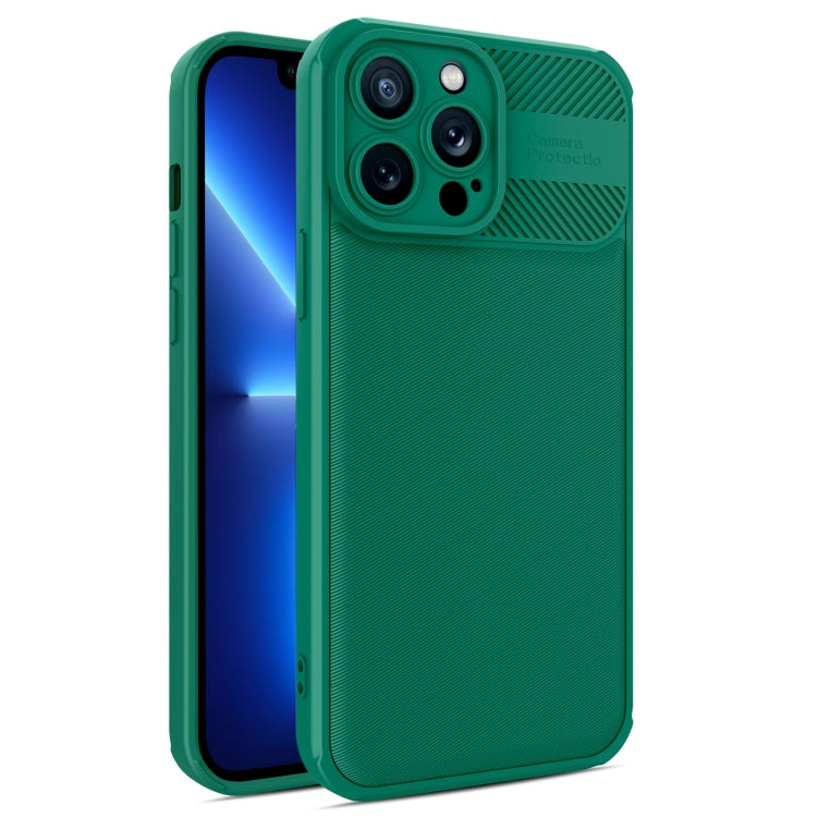 For iPhone 13 Pro Twill Texture TPU Shockproof Phone Case