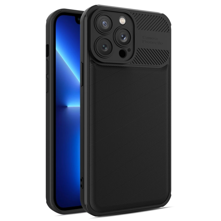 For iPhone 13 Pro Twill Texture TPU Shockproof Phone Case