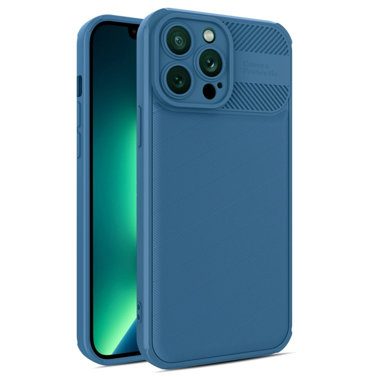 For iPhone 13 Pro Max Twill Texture TPU Shockproof Phone Case