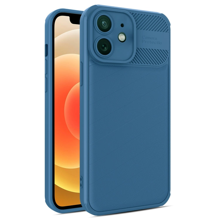 For iPhone 12 Twill Texture TPU Shockproof Phone Case