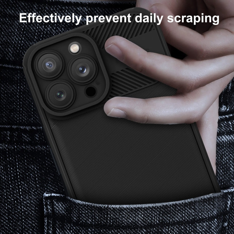 For iPhone 12 Pro Twill Texture TPU Shockproof Phone Case