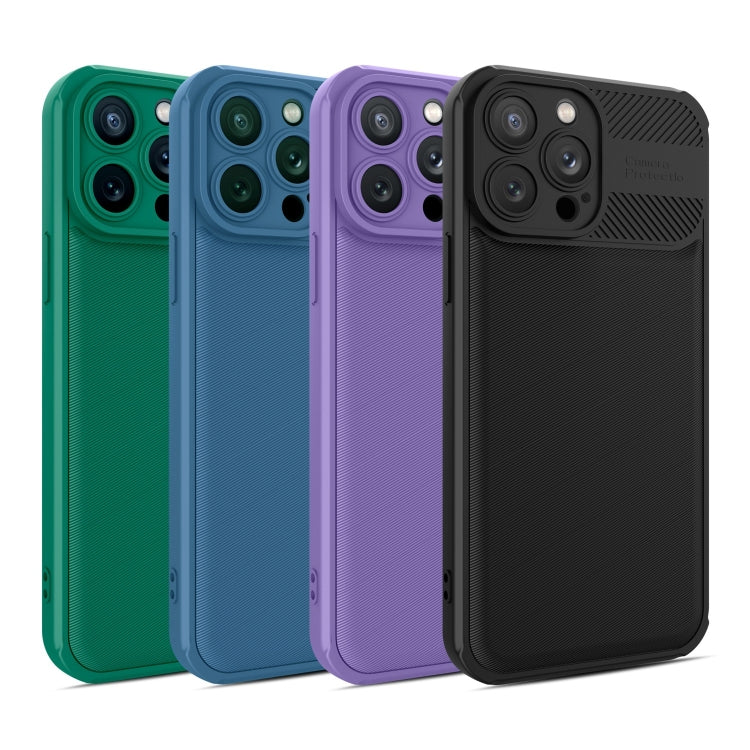 For iPhone 12 Pro Max Twill Texture TPU Shockproof Phone Case
