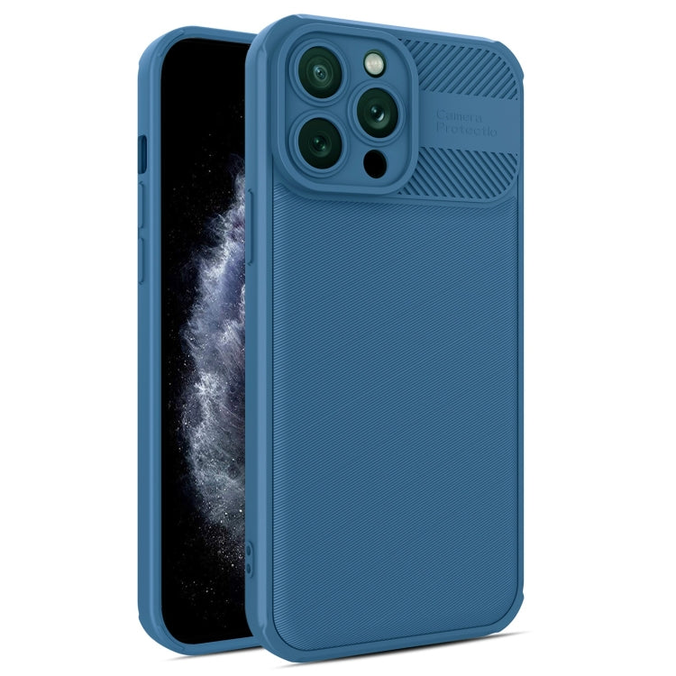 For iPhone 11 Pro Twill Texture TPU Shockproof Phone Case