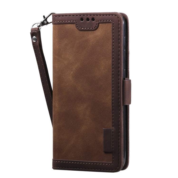 For Galaxy A10 / M10 Retro Splicing Horizontal Flip Leather Case with Card Slots & Holder & Wallet