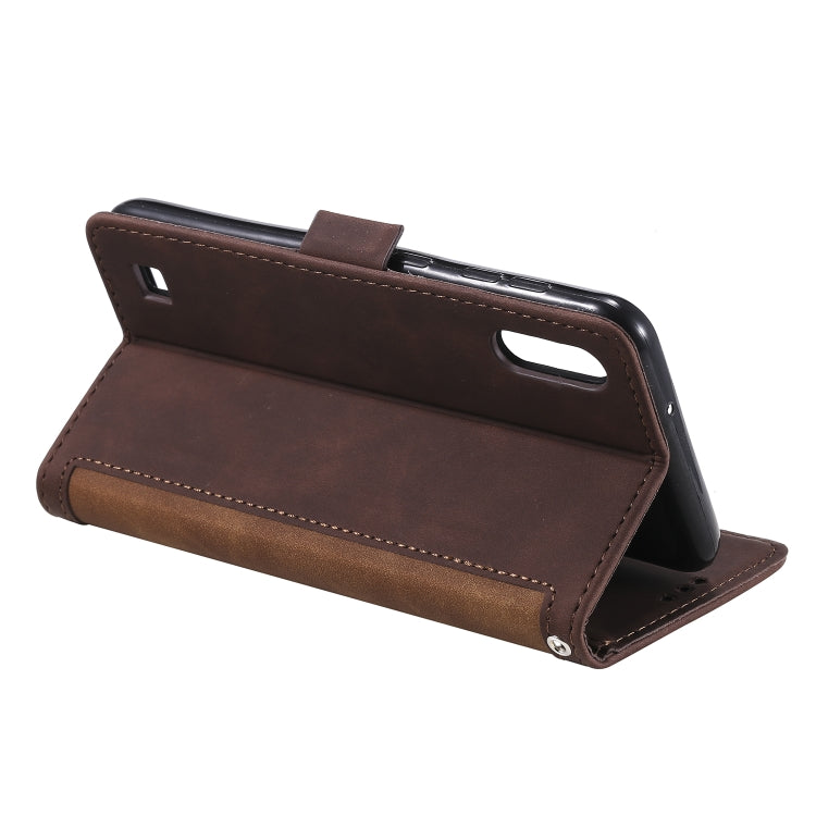 For Galaxy A10 / M10 Retro Splicing Horizontal Flip Leather Case with Card Slots & Holder & Wallet