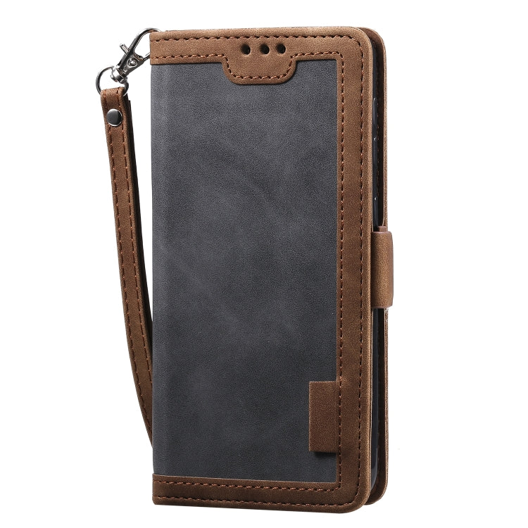 For Galaxy A10 / M10 Retro Splicing Horizontal Flip Leather Case with Card Slots & Holder & Wallet