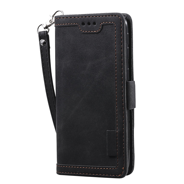 For Galaxy A20e Retro Splicing Horizontal Flip Leather Case with Card Slots & Holder & Wallet