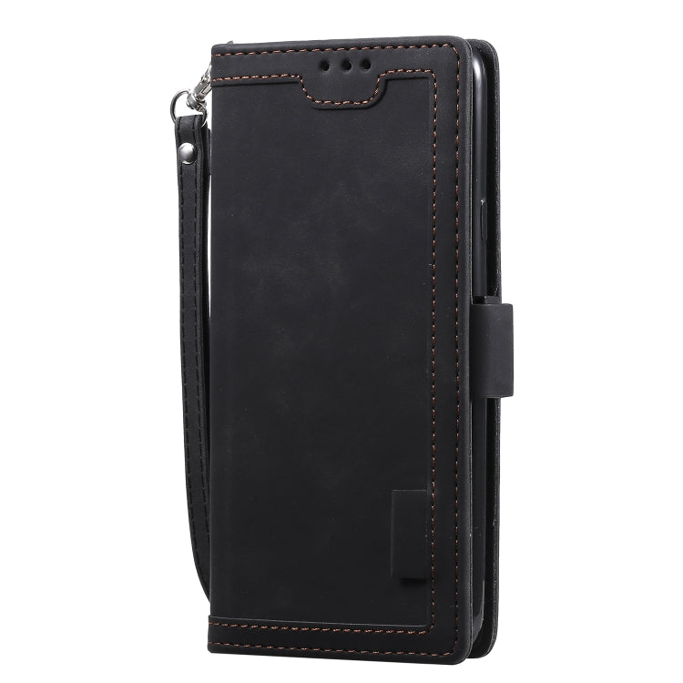 For Galaxy A20s Retro Splicing Horizontal Flip Leather Case with Card Slots & Holder & Wallet