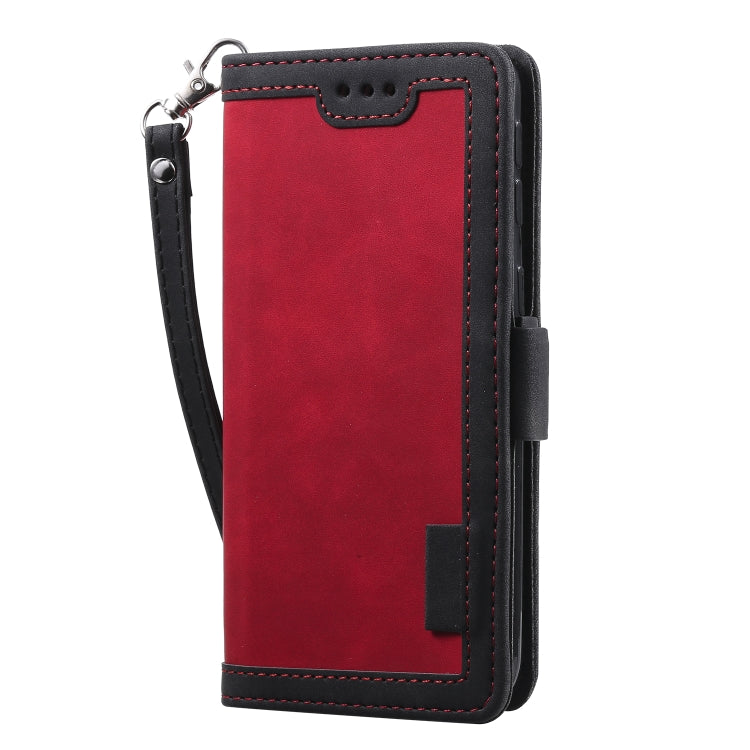 For Galaxy A40 Retro Splicing Horizontal Flip Leather Case with Card Slots & Holder & Wallet