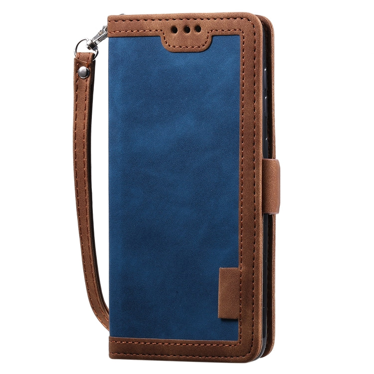 For Galaxy A50 Retro Splicing Horizontal Flip Leather Case with Card Slots & Holder & Wallet