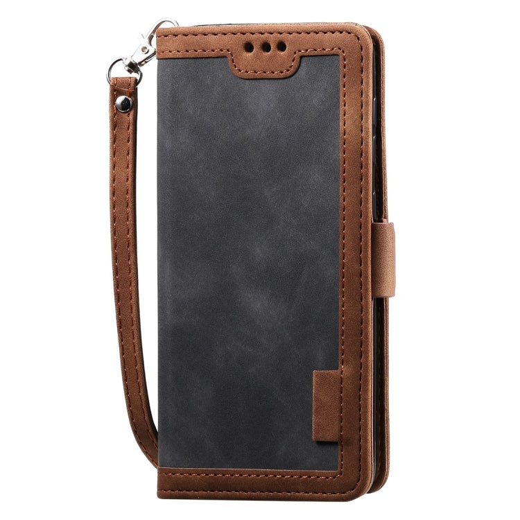 For Galaxy A50 Retro Splicing Horizontal Flip Leather Case with Card Slots & Holder & Wallet