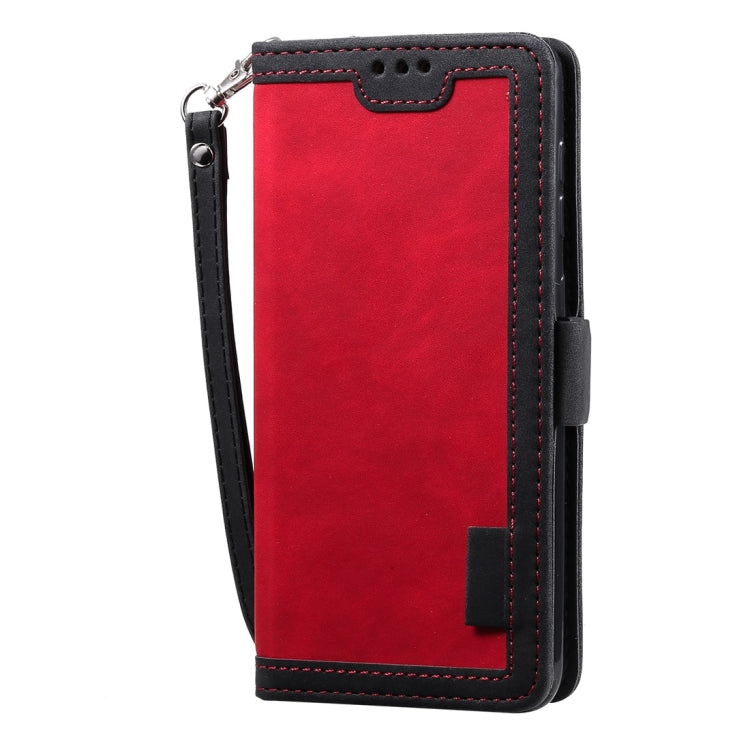 For Galaxy A50 Retro Splicing Horizontal Flip Leather Case with Card Slots & Holder & Wallet