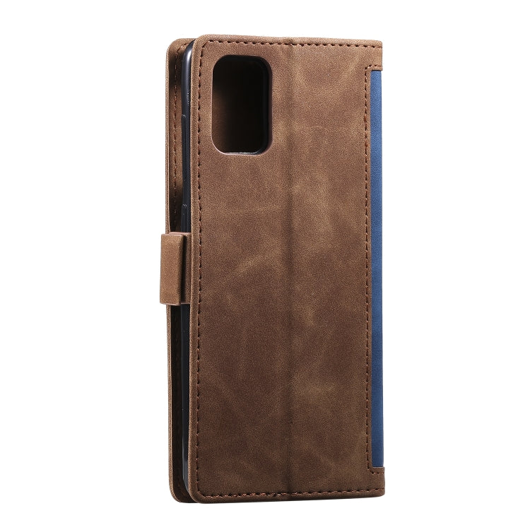 For Galaxy A51 Retro Splicing Horizontal Flip Leather Case with Card Slots & Holder & Wallet