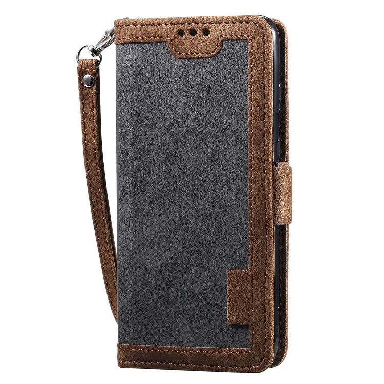 For Galaxy A70e Retro Splicing Horizontal Flip Leather Case with Card Slots & Holder & Wallet