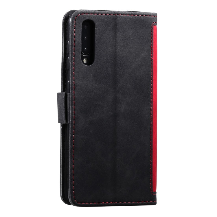 For Galaxy A70 Retro Splicing Horizontal Flip Leather Case with Card Slots & Holder & Wallet
