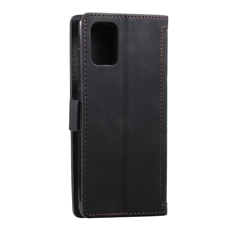 For Galaxy A71 Retro Splicing Horizontal Flip Leather Case with Card Slots & Holder & Wallet