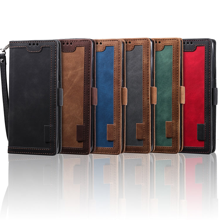 For Galaxy A81 / Note 10 Lite Retro Splicing Horizontal Flip Leather Case with Card Slots & Holder & Wallet