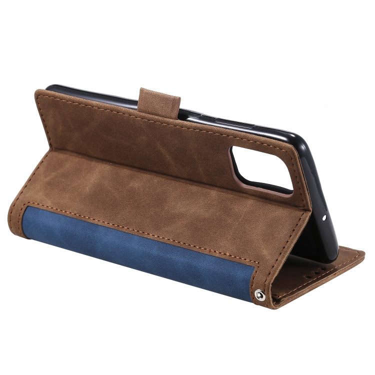 For Galaxy A81 / Note 10 Lite Retro Splicing Horizontal Flip Leather Case with Card Slots & Holder & Wallet