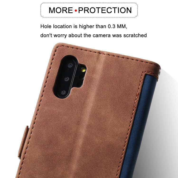 For Galaxy Note 10 Pro Retro Splicing Horizontal Flip Leather Case with Card Slots & Holder & Wallet