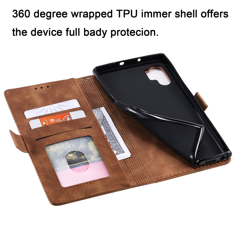 For Galaxy Note 10 Pro Retro Splicing Horizontal Flip Leather Case with Card Slots & Holder & Wallet