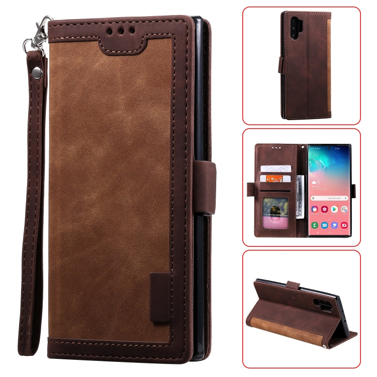 For Galaxy Note 10 Pro Retro Splicing Horizontal Flip Leather Case with Card Slots & Holder & Wallet