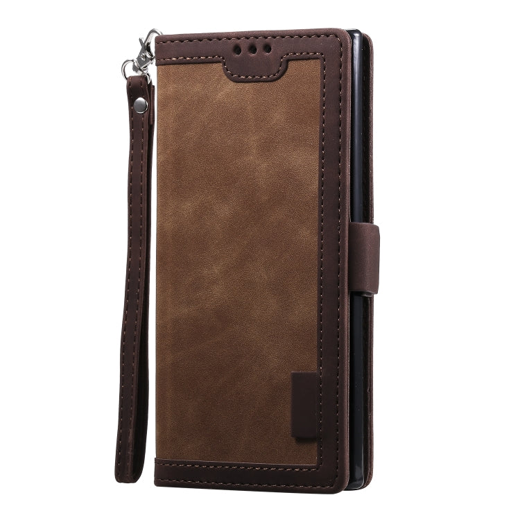 For Galaxy Note 10 Pro Retro Splicing Horizontal Flip Leather Case with Card Slots & Holder & Wallet