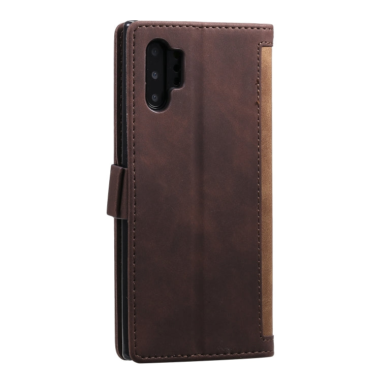 For Galaxy Note 10 Pro Retro Splicing Horizontal Flip Leather Case with Card Slots & Holder & Wallet