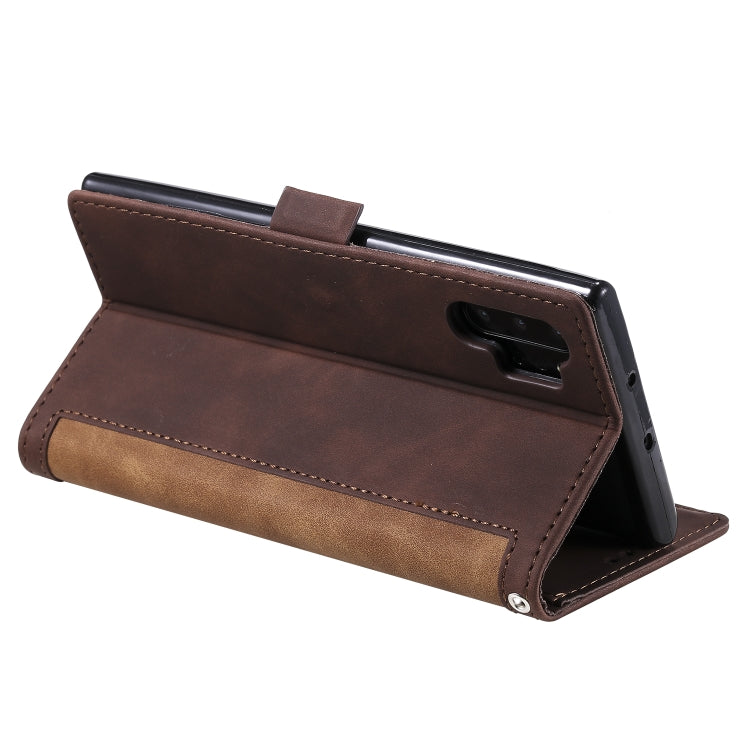 For Galaxy Note 10 Pro Retro Splicing Horizontal Flip Leather Case with Card Slots & Holder & Wallet