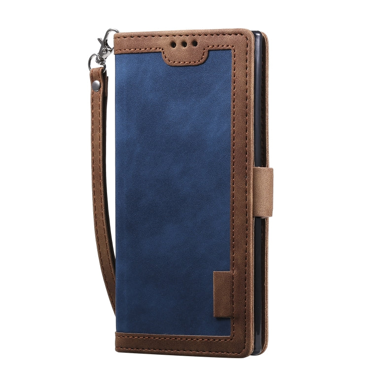 For Galaxy Note 10 Pro Retro Splicing Horizontal Flip Leather Case with Card Slots & Holder & Wallet