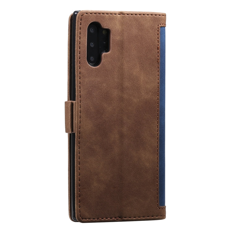 For Galaxy Note 10 Pro Retro Splicing Horizontal Flip Leather Case with Card Slots & Holder & Wallet