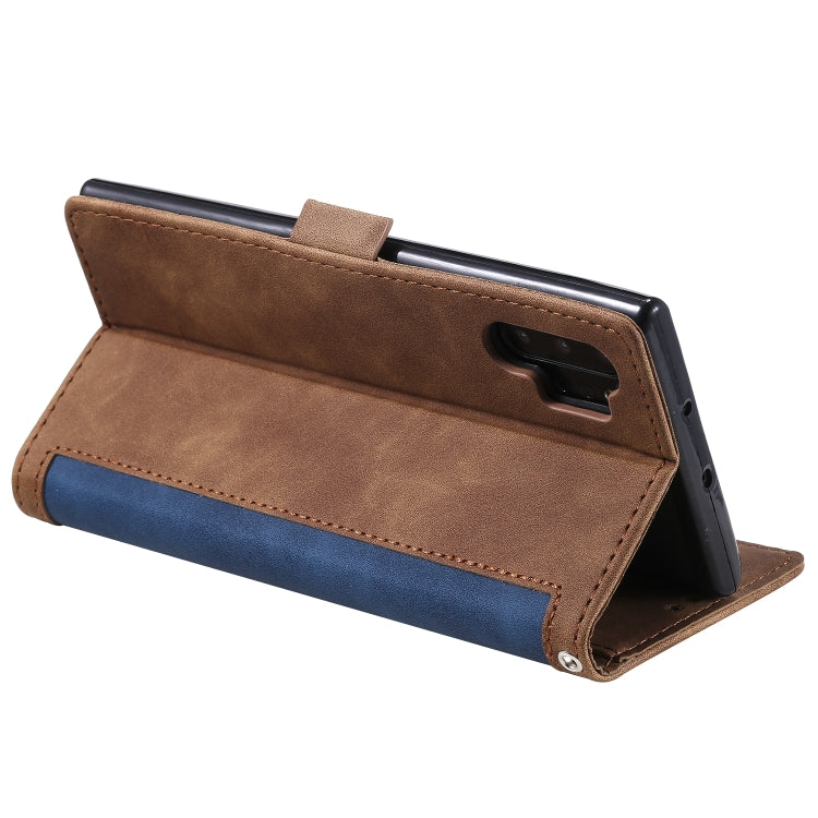For Galaxy Note 10 Pro Retro Splicing Horizontal Flip Leather Case with Card Slots & Holder & Wallet