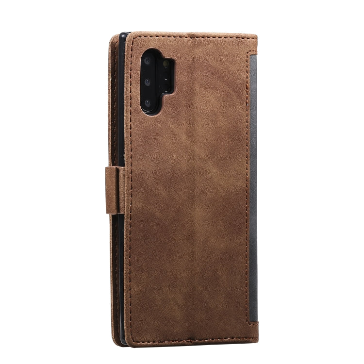 For Galaxy Note 10 Pro Retro Splicing Horizontal Flip Leather Case with Card Slots & Holder & Wallet