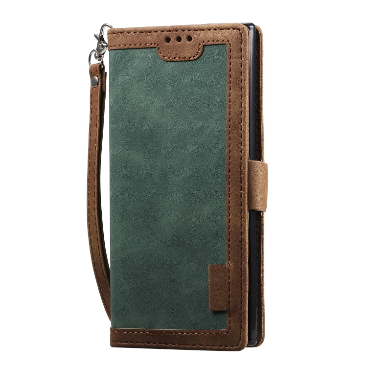 For Galaxy Note 10 Pro Retro Splicing Horizontal Flip Leather Case with Card Slots & Holder & Wallet