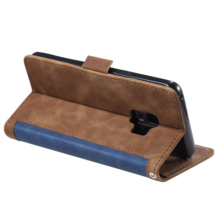 For Galaxy S9 Plus Retro Splicing Horizontal Flip Leather Case with Card Slots & Holder & Wallet