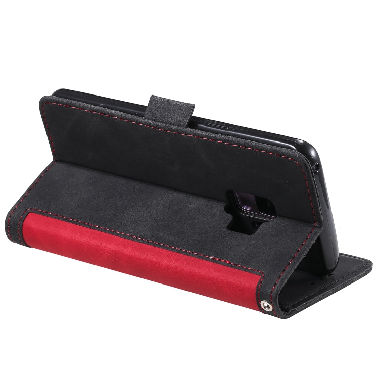For Galaxy S9 Plus Retro Splicing Horizontal Flip Leather Case with Card Slots & Holder & Wallet