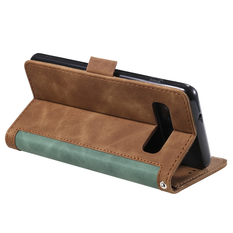 For Galaxy S10 Retro Splicing Horizontal Flip Leather Case with Card Slots & Holder & Wallet